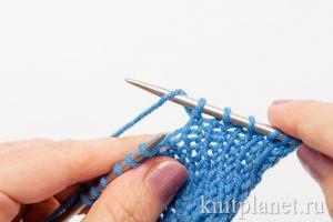 Как правильно делать накиды спицами Как вязать прямой накид